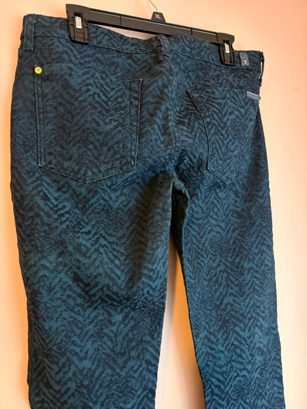 💚7 For All Mankind Chevron Patterned Skinny Jeans - Picture 3 of 6